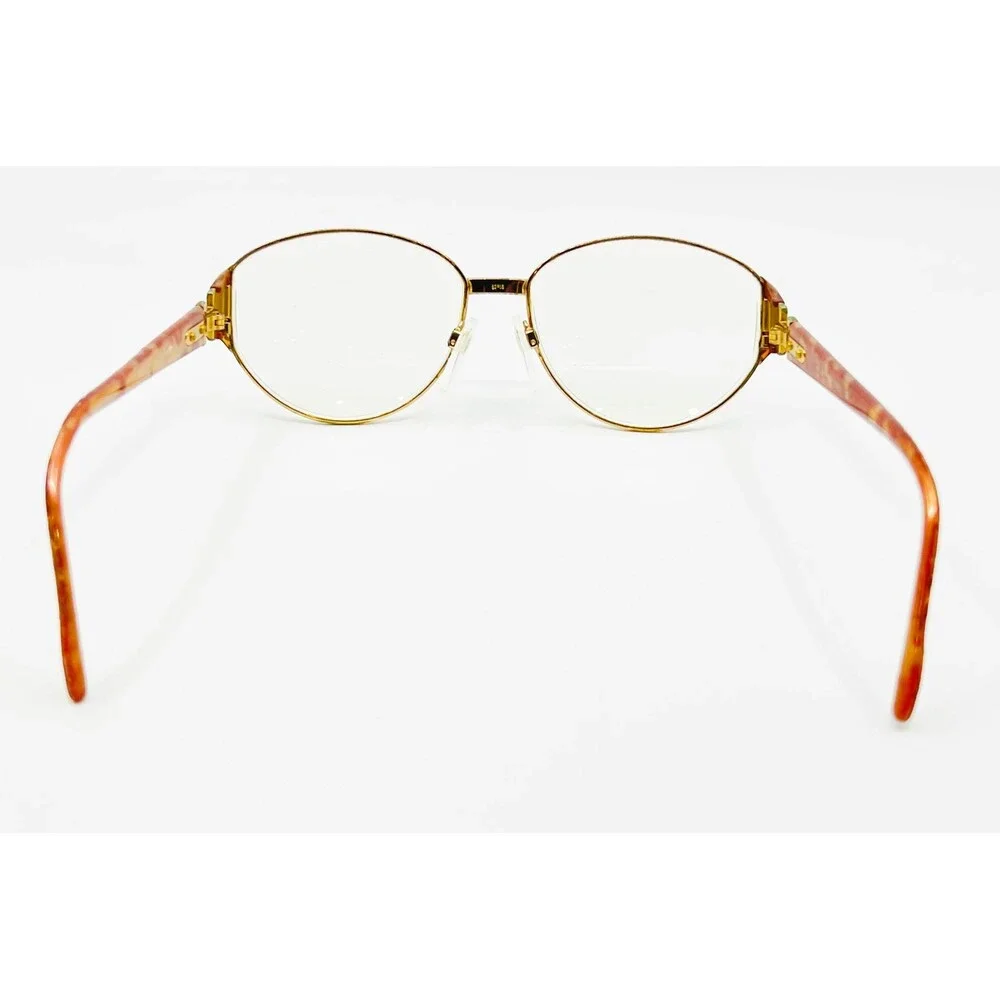 Silhouette Eyeglasses Womens Gold Tortoise M6156 730 V6051 52-15 130
